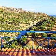 Uitzicht vanuit het terras...