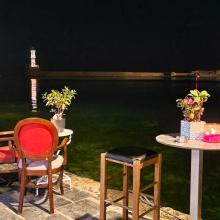 Chania by night in maart