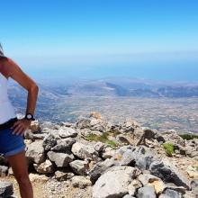Op de top van de Dikti: Spathi (met zicht op het Lassithiplateau)